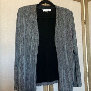 Ronni Nicole Black and Gray Women's Jacket petite large